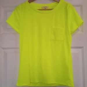 Neon yellow highlighter t-shirt Love J Size Large